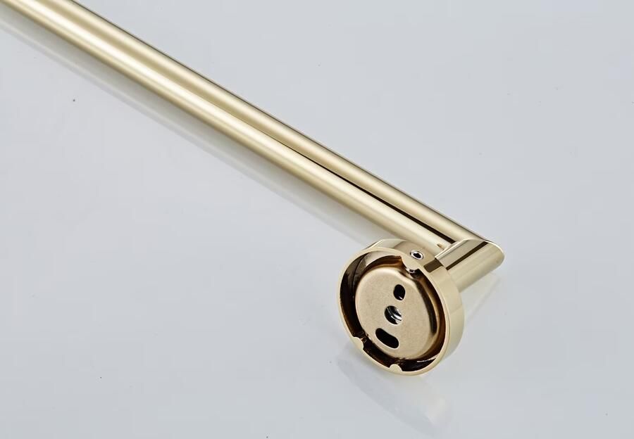 SaniClear Handdoek houder Dorado | Wandmontage | Messing | Rond | Goud glans