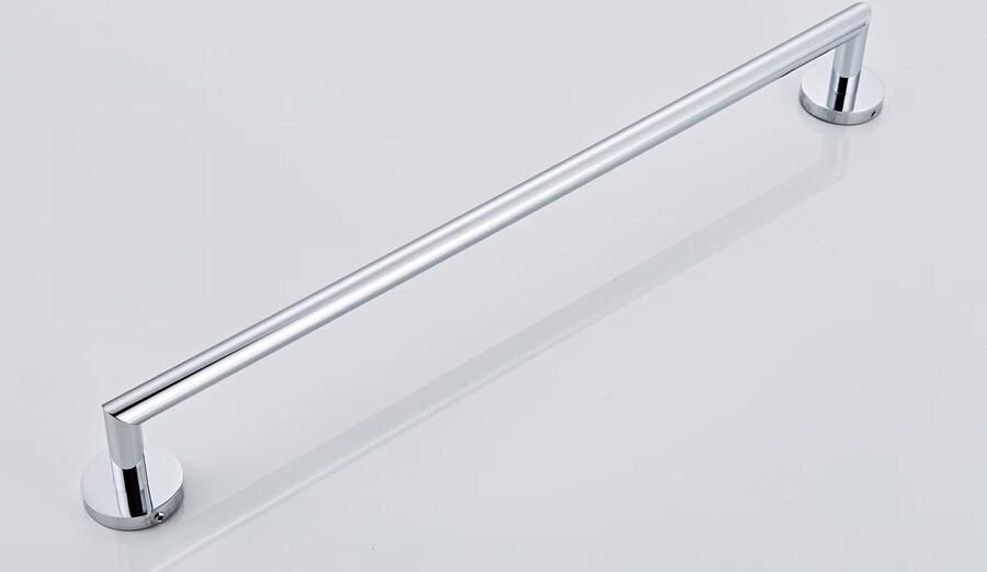 SaniClear Handdoek houder Shine | Wandmontage | Messing | Rond | Chroom - Foto 3