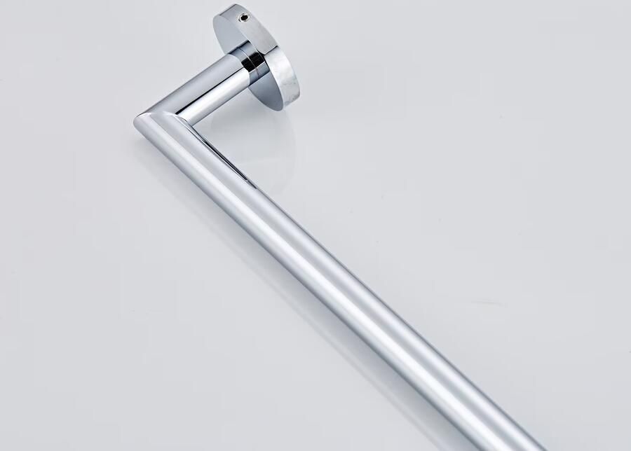 SaniClear Handdoek houder Shine | Wandmontage | Messing | Rond | Chroom