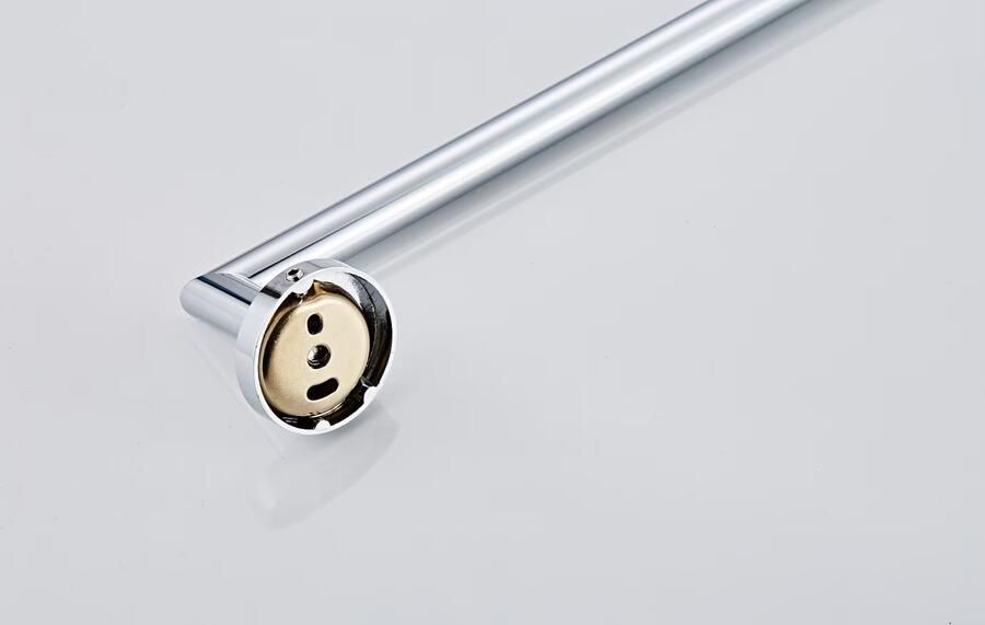 SaniClear Handdoek houder Shine | Wandmontage | Messing | Rond | Chroom - Foto 2