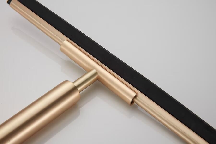 SaniClear Handwisser Brass | Incl.Haakje | Messing | Rond | Geborsteld messing Mat goud - Foto 2