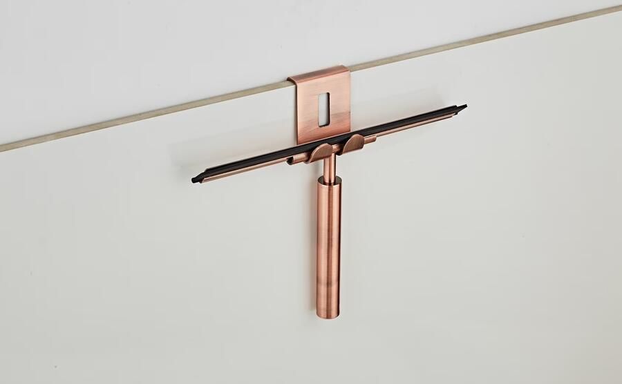 SaniClear Handwisser Copper | Incl.Haakje | Messing | Rond | Geborsteld koper - Foto 3