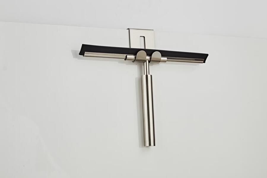 SaniClear Handwisser Inox | Incl.Haakje | Messing | Rond | RVS look - Foto 3