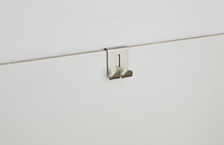 SaniClear Handwisser Inox | Incl.Haakje | Messing | Rond | RVS look - Foto 2