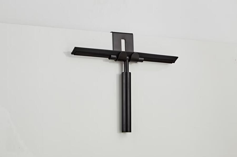 SaniClear Handwisser Nero | Incl.Haakje | Messing | Rond | Mat zwart - Foto 3