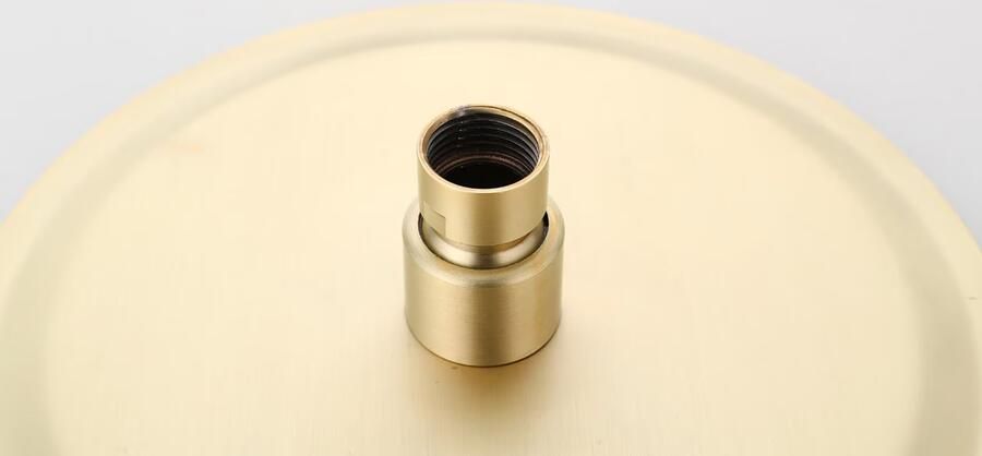 SaniClear Hoofddouche Brass | 30 cm | Rond | Geborsteld messing mat goud - Foto 3