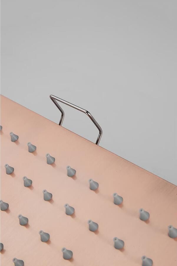 SaniClear Hoofddouche Cube | 30 cm | Vierkant | Geborsteld koper - Foto 2