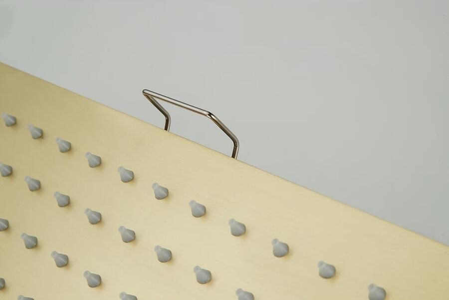 SaniClear Hoofddouche Cube | 30 cm | Vierkant | Gebosteld messing - Foto 2