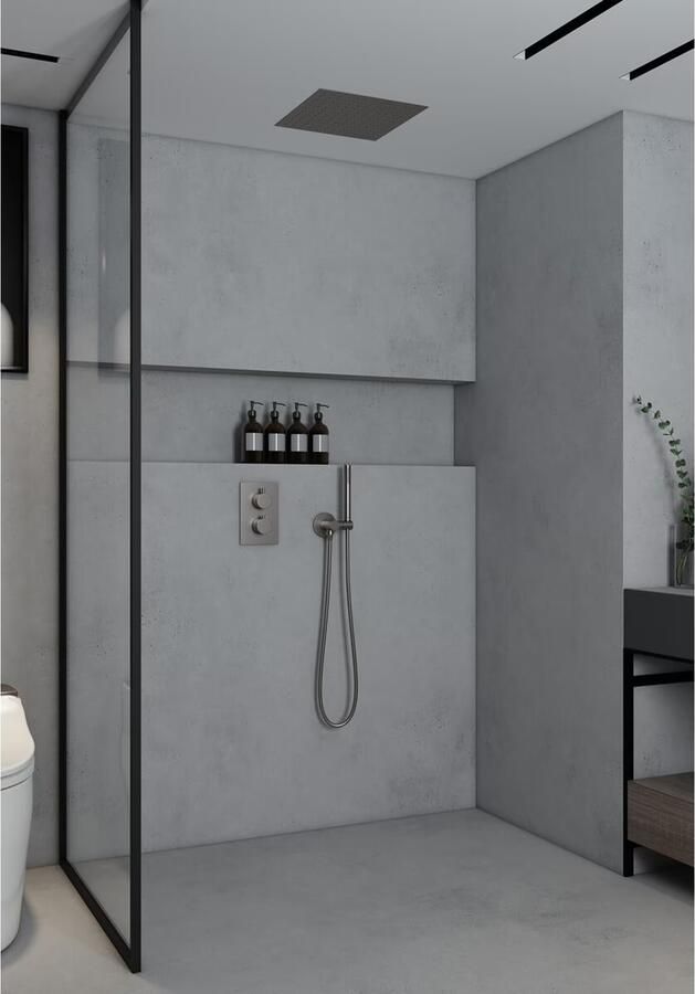 SaniClear Hoofddouche Cube | 30 cm | Vierkant | RVS - Foto 3