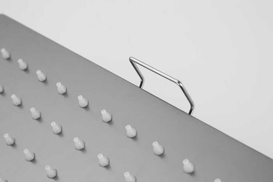 SaniClear Hoofddouche Cube | 30 cm | Vierkant | Verouderd ijzer gunmetal - Foto 2