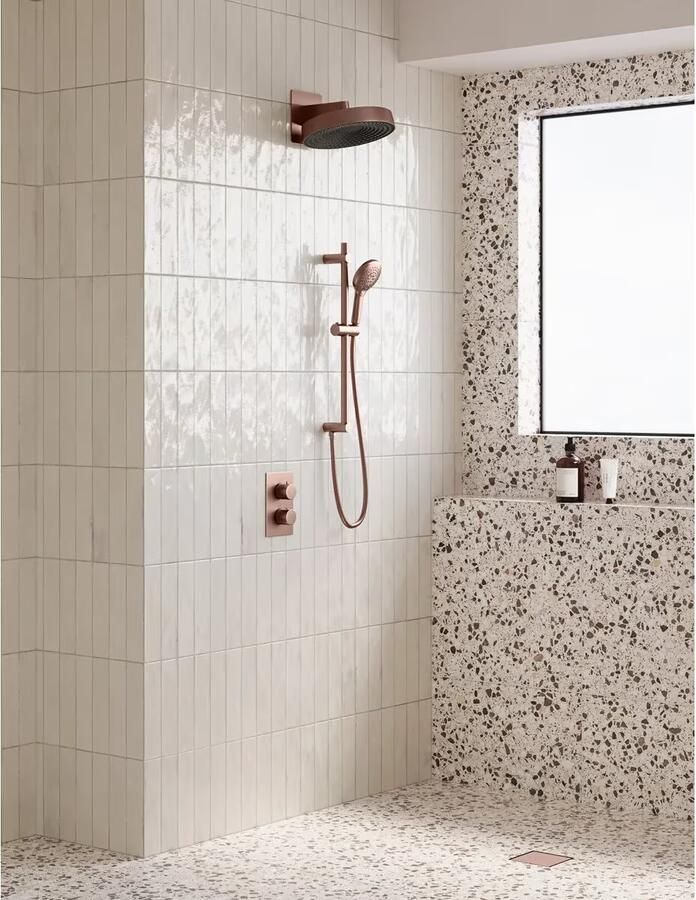 SaniClear Hoofddouche Evolution | 30 cm | Rond | Geborsteld koper - Foto 3