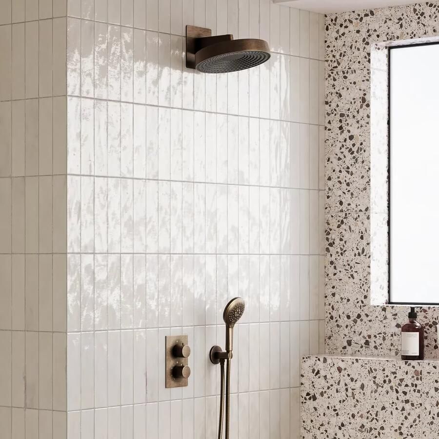 SaniClear Hoofddouche Evolution | 30 cm | Rond | Verouderd messing