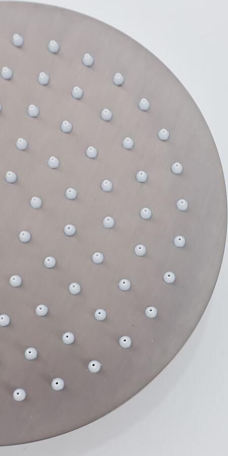 SaniClear Hoofddouche Iron | 20 cm | Rond | Verouderd ijzer Gunmetal - Foto 3