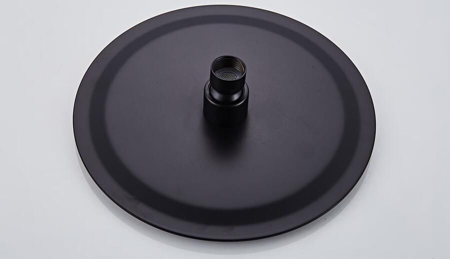 SaniClear Hoofddouche Nero | 20 cm | Rond | Mat zwart