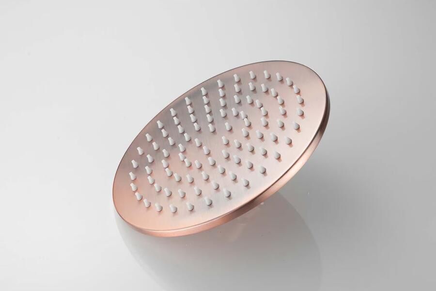 SaniClear Hoofddouche Vision | 20 cm | Rond | Geborsteld koper