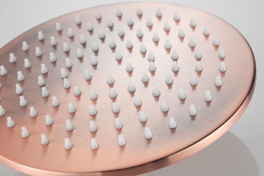 SaniClear Hoofddouche Vision | 20 cm | Rond | Geborsteld koper - Foto 2