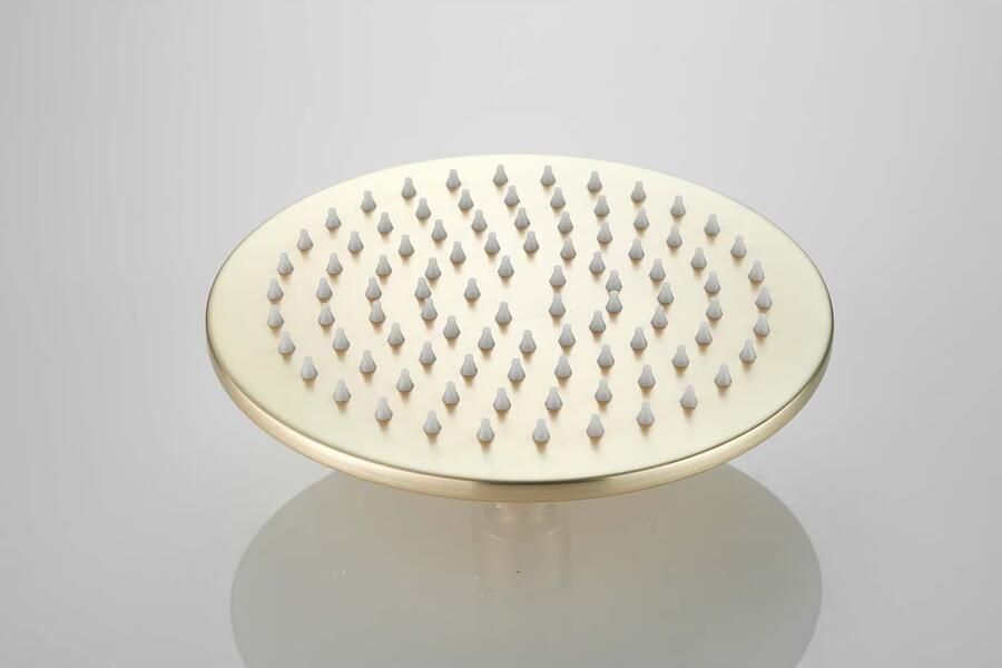 SaniClear Hoofddouche Vision | 20 cm | Rond | Geborsteld messing - Foto 3