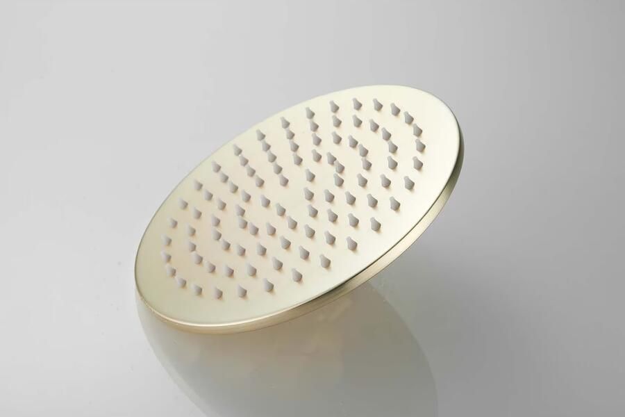 SaniClear Hoofddouche Vision | 20 cm | Rond | Geborsteld messing - Foto 2