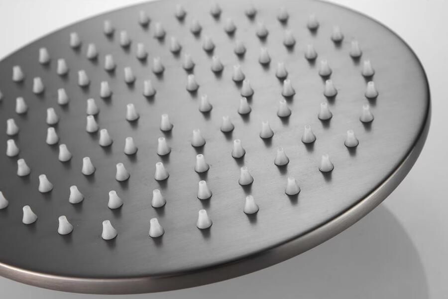 SaniClear Hoofddouche Vision | 20 cm | Rond | Verouderd ijzer gunmetal - Foto 2