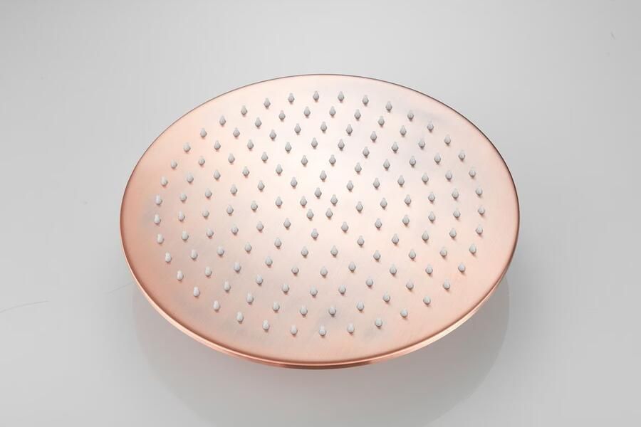 SaniClear Hoofddouche Vision | 30 cm | Rond | Geborsteld koper - Foto 3