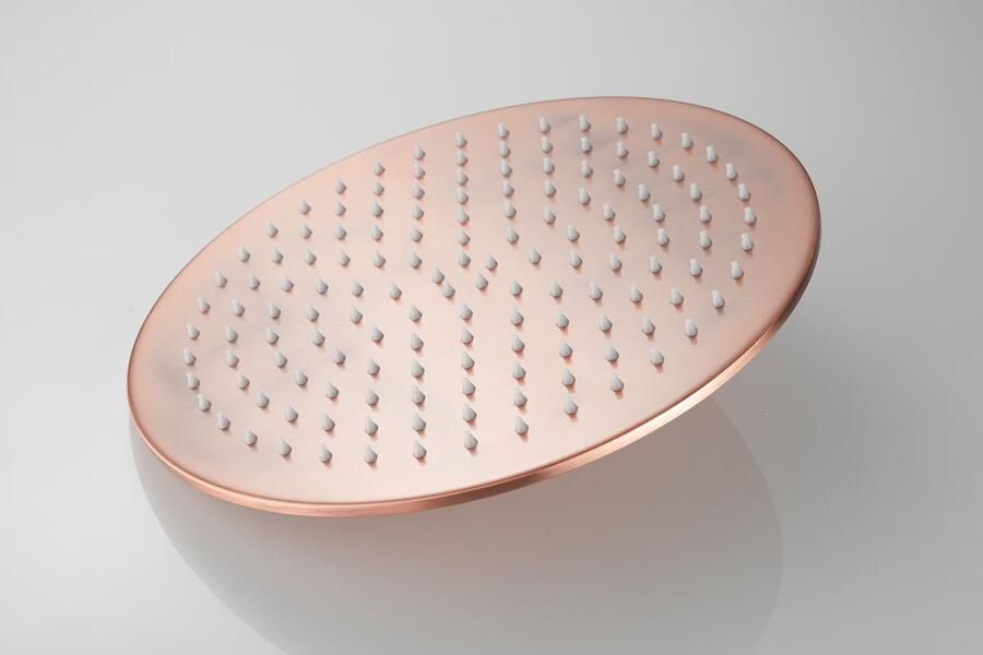 SaniClear Hoofddouche Vision | 30 cm | Rond | Geborsteld koper