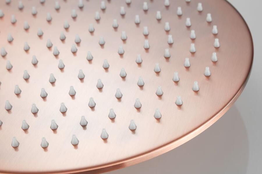 SaniClear Hoofddouche Vision | 30 cm | Rond | Geborsteld koper - Foto 2