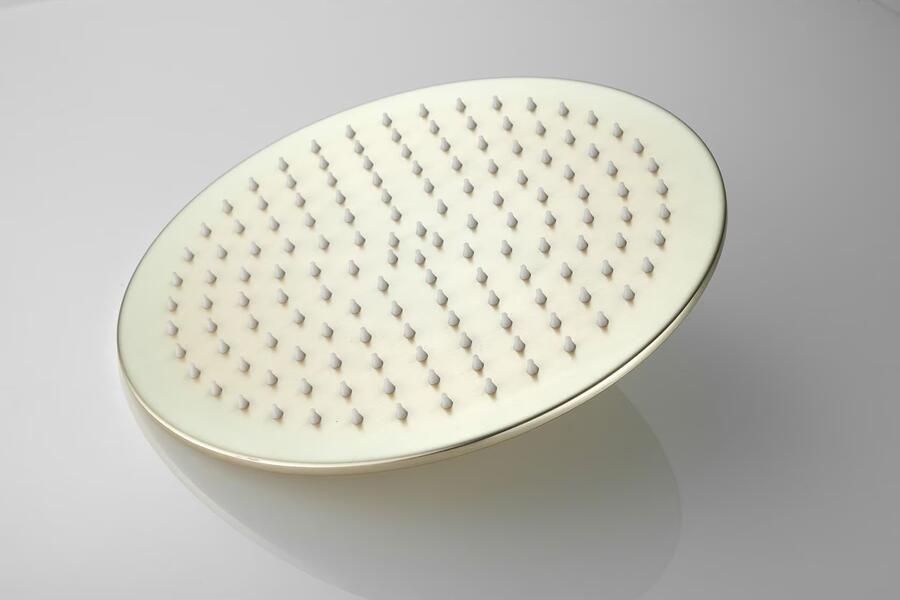 SaniClear Hoofddouche Vision | 30 cm | Rond | Geborsteld messing - Foto 2