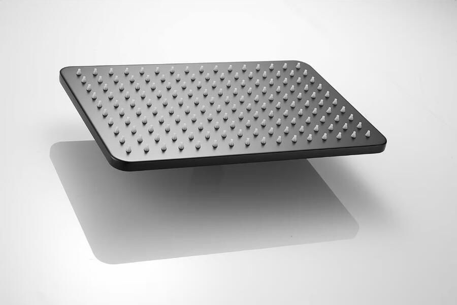 SaniClear Hoofddouche Vision | Rechthoek | Mat zwart