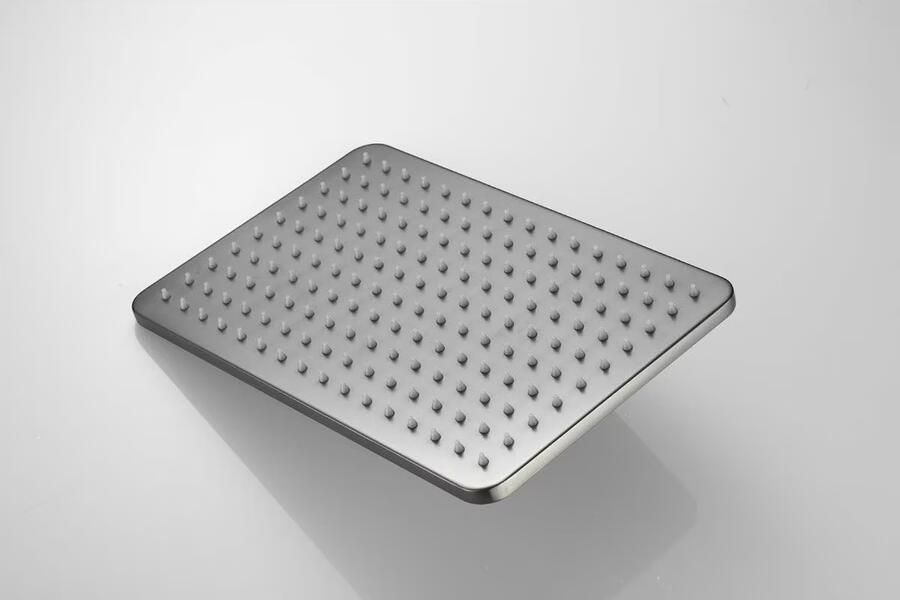 SaniClear Hoofddouche Vision | Rechthoek | Verouderd ijzer gunmetal