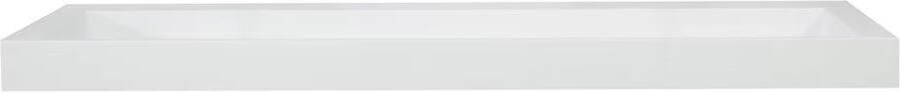 SaniClear Hoya wastafel zonder kraangat 160x45.5x11 cm solid surface wit mat - Foto 3
