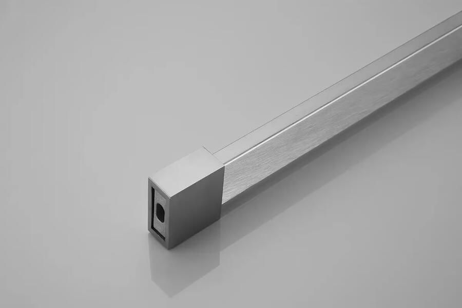 SaniClear Inloopdouche Blurred | 130x200 cm | Nano | Matglas | Rvs look beslag - Foto 3