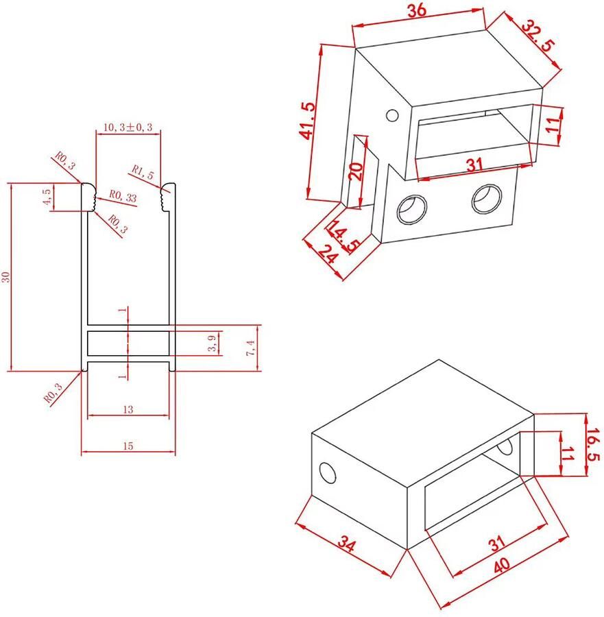 SaniClear Inloopdouche Blurred | 140x200 cm | Nano | Matglas | Geborsteld messing beslag