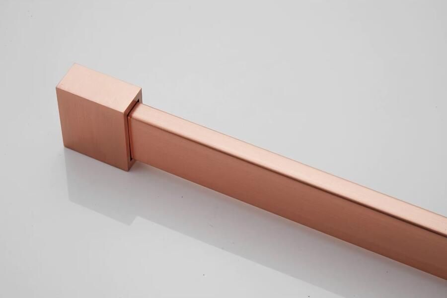 SaniClear Inloopdouche Bronze | 120x200 cm | Brons glas | Geborsteld koper beslag - Foto 2