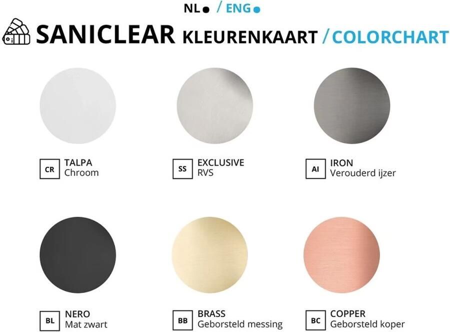 SaniClear Inloopdouche Bronze | 120x200 cm | Brons glas | Geborsteld koper beslag