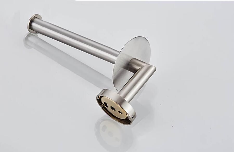 SaniClear Inox dubbele reserverol houder RVS - Foto 3