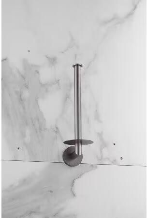 SaniClear Iron dubbele reserverol houder Verouderd ijzer gunmetal - Foto 3