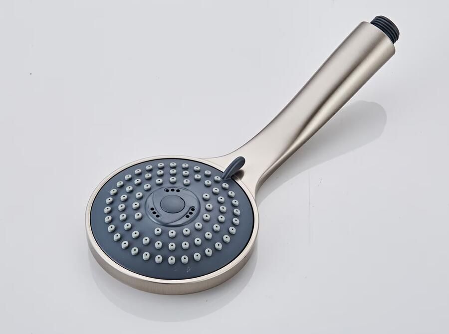 SaniClear Massage handdouche Inox | 3 standen | Rond | RVS look