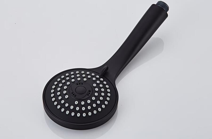 SaniClear Massage handdouche Nero | 3 standen | Rond | Mat zwart