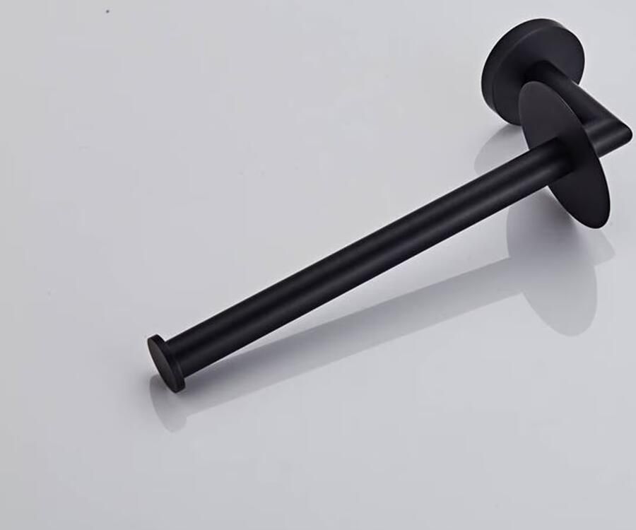 SaniClear Nero dubbele reserverol houder mat zwart