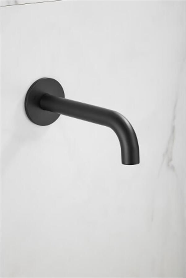 SaniClear Plus baduitloop 20 cm Mat zwart