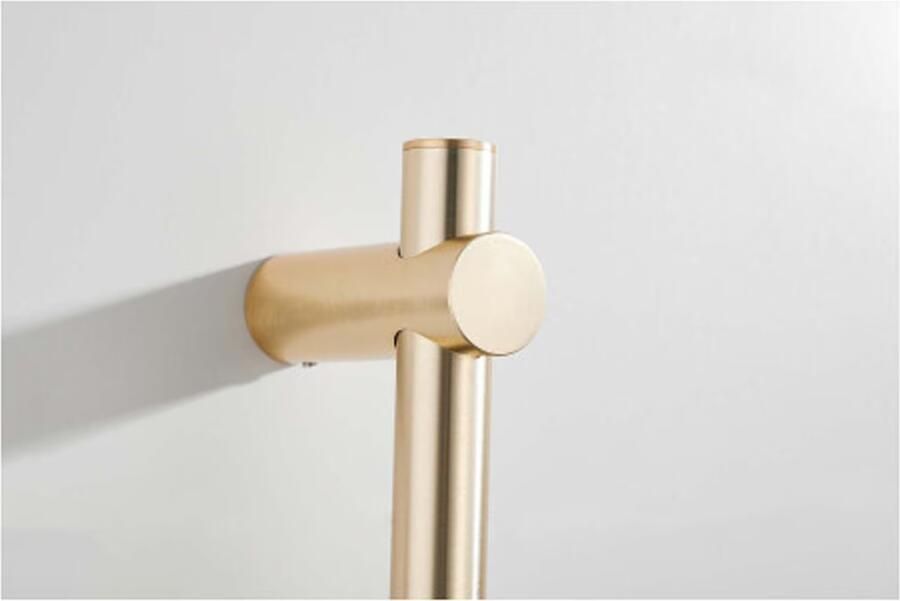 SaniClear Plus douche glijstang 60cm Geborsteld messing mat goud