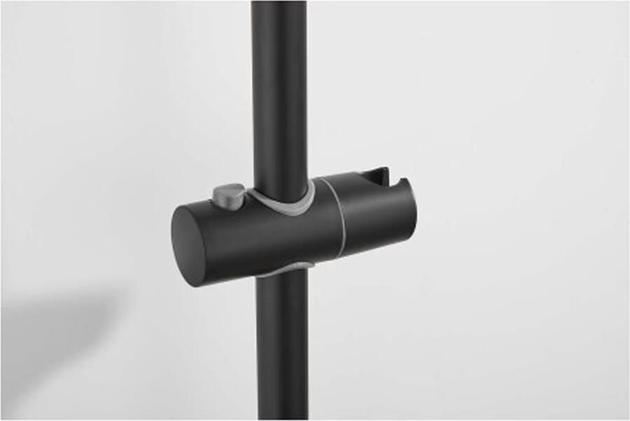 SaniClear Plus douche glijstang 60cm Mat zwart - Foto 2