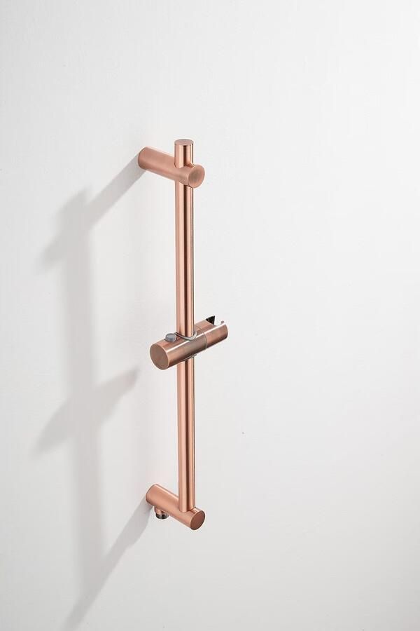 SaniClear Plus douche glijstang met wateraansluiting 60cm geborsteld koper