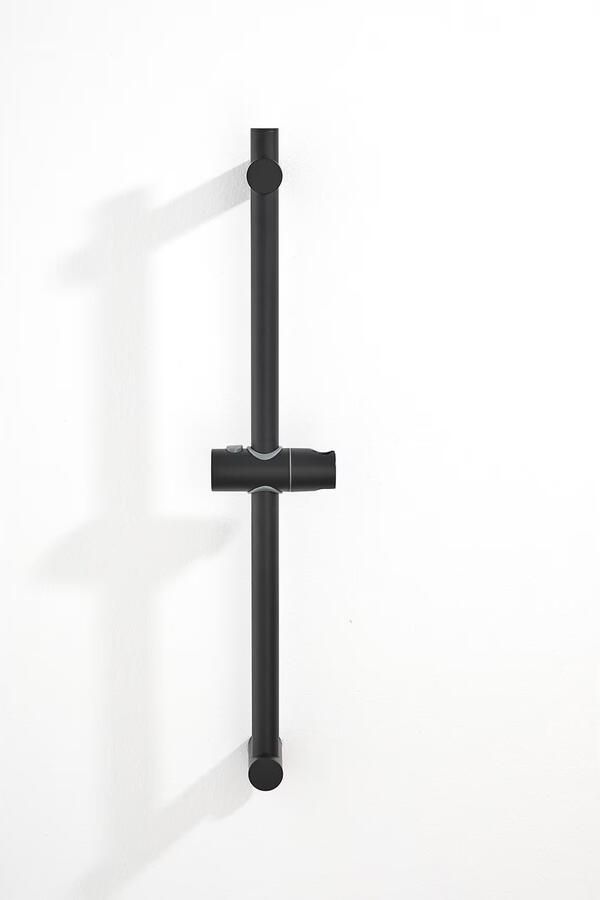 SaniClear Plus douche glijstang met wateraansluiting 60cm Mat zwart - Foto 3