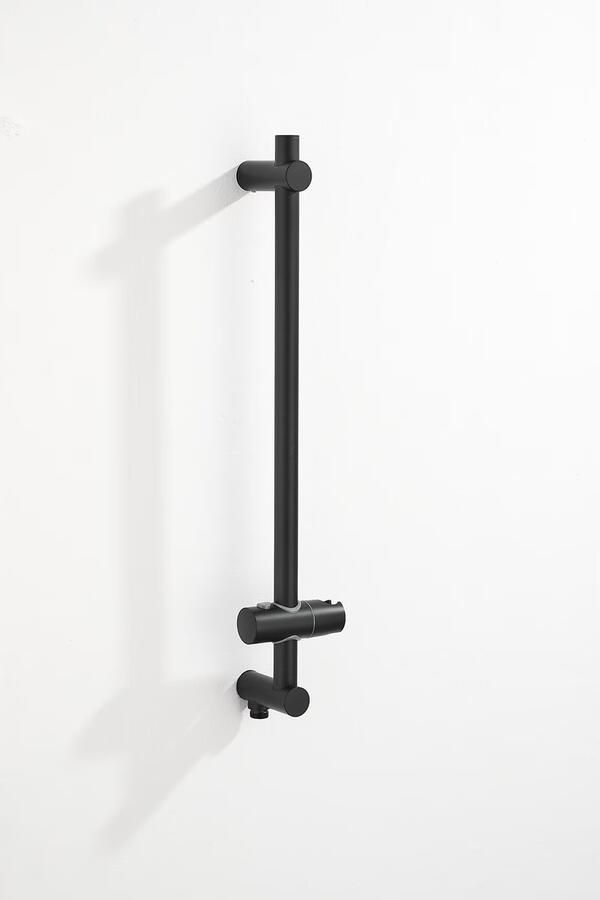SaniClear Plus douche glijstang met wateraansluiting 60cm Mat zwart - Foto 2