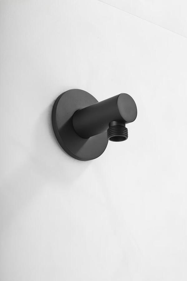 SaniClear Plus wand wateraansluiting Mat zwart - Foto 3