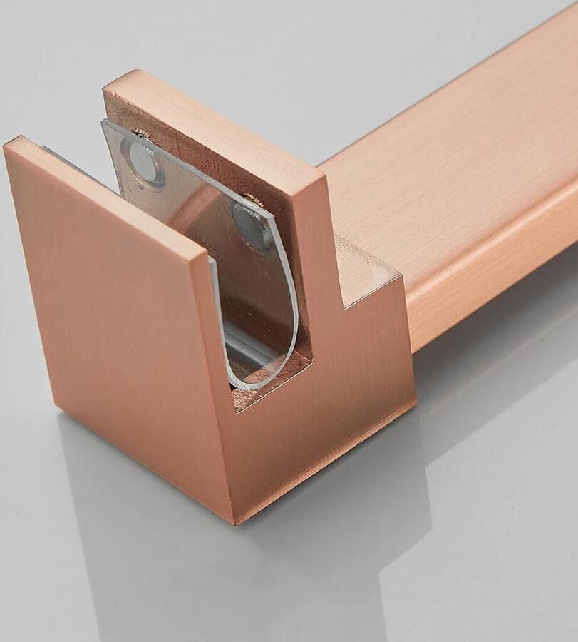 SaniClear Redro stabilisatiestang 120 cm Geborsteld koper