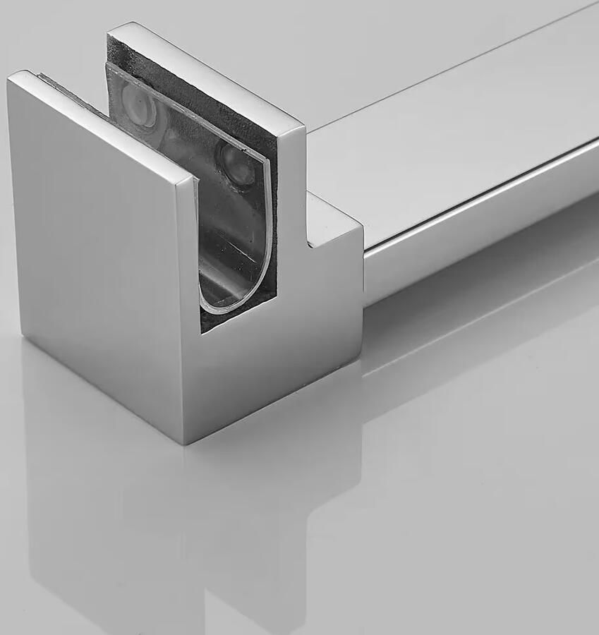 SaniClear Redro stabilisatiestang 120cm incl. muur- en wandbevestiging chroom - Foto 3