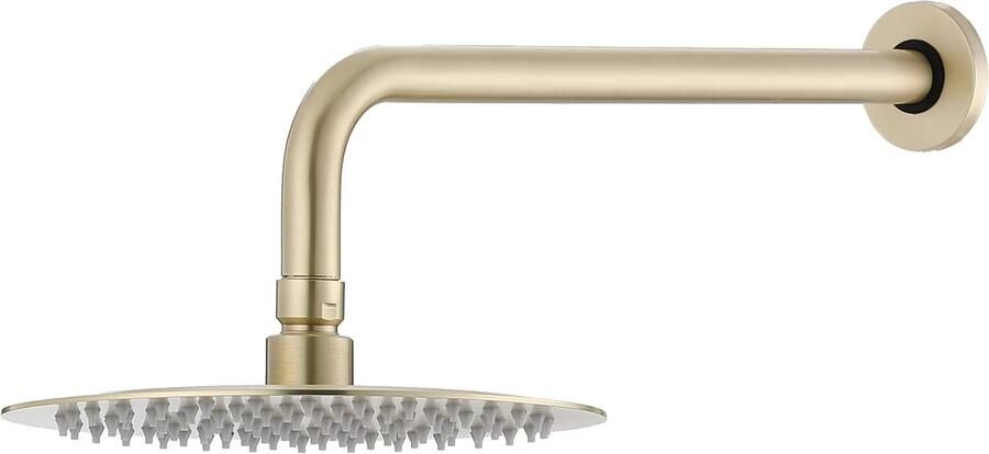 SaniClear Regendouche set Brass | Inbouw | Thermostaatkraan | 2-weg | Rond | Geborsteld messing - Foto 2
