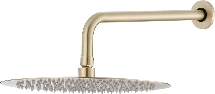 SaniClear Regendouche set Brass | Inbouw | Thermostaatkraan | 2-weg | Rond | Geborsteld messing - Foto 2